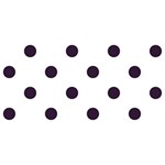 Polka Dots - Dark Purple on White YOU ARE INVITED 3D Greeting Card (8x4)