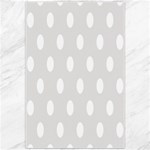Polka Dots - White on Platinum Gray Canvas 20  x 30 
