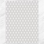 Polka Dots - White on Platinum Gray Canvas 36  x 48 