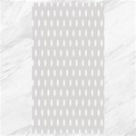 Polka Dots - White on Platinum Gray Canvas 40  x 72 