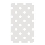 Polka Dots - White on Platinum Gray Memory Card Reader (Rectangular)