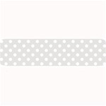 Polka Dots - White on Platinum Gray Medium Bar Mat