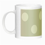 Polka Dots - White on Platinum Gray Night Luminous Mug