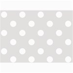 Polka Dots - White on Platinum Gray 5  x 7  Photo Cards