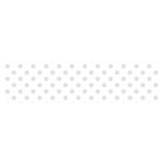 Polka Dots - Platinum Gray on White Satin Scarf (Oblong)