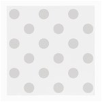 Polka Dots - Platinum Gray on White Medium Glasses Cloth