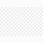 Polka Dots - Platinum Gray on White Collage 12  x 18 