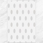 Polka Dots - Platinum Gray on White Canvas 20  x 30 