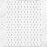 Polka Dots - Platinum Gray on White Canvas 36  x 48 