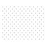 Polka Dots - Platinum Gray on White Double Sided Flano Blanket (Large)