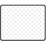 Polka Dots - Platinum Gray on White Double Sided Fleece Blanket (Medium) (Two Sides)