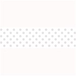 Polka Dots - Platinum Gray on White Medium Bar Mat