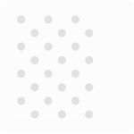 Polka Dots - Platinum Gray on White Small Garden Flag (Two Sides)