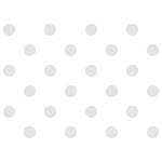 Polka Dots - Platinum Gray on White Birthday Cake 3D Greeting Card (7x5)