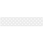 Polka Dots - White on Pale Gray Flano Scarf (Small)