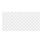 Polka Dots - White on Pale Gray Satin Wrap
