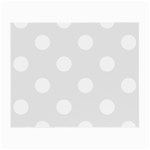 Polka Dots - White on Pale Gray Small Glasses Cloth