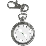 Polka Dots - White on Pale Gray Key Chain Watch