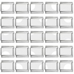 Polka Dots - White on Pale Gray 9mm Italian Charm (25 pack)