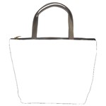 Polka Dots - White on Pale Gray Bucket Bag