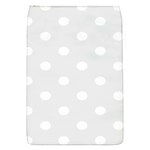 Polka Dots - White on Pale Gray Removable Flap Cover (S)