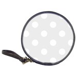 Polka Dots - White on Pale Gray Classic 20-CD Wallet