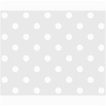 Polka Dots - White on Pale Gray Collage 8  x 10 