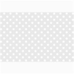 Polka Dots - White on Pale Gray Collage 12  x 18 