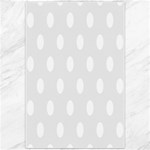 Polka Dots - White on Pale Gray Canvas 20  x 30 