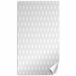 Polka Dots - White on Pale Gray Canvas 40  x 72 
