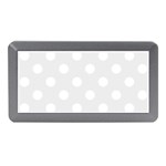 Polka Dots - White on Pale Gray Memory Card Reader (Mini)
