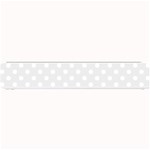 Polka Dots - White on Pale Gray Small Bar Mat