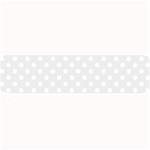 Polka Dots - White on Pale Gray Medium Bar Mat