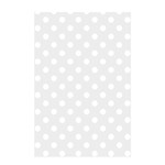 Polka Dots - White on Pale Gray Shower Curtain 48  x 72  (Small)