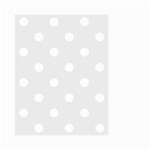 Polka Dots - White on Pale Gray Small Garden Flag (Two Sides)