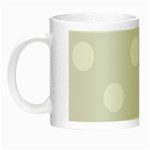 Polka Dots - White on Pale Gray Night Luminous Mug
