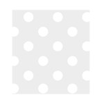 Polka Dots - White on Pale Gray Greeting Card 4.5  x 6 