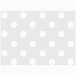 Polka Dots - White on Pale Gray 5  x 7  Photo Cards