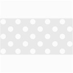 Polka Dots - White on Pale Gray 4  x 8  Photo Cards