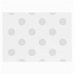 Polka Dots - Pale Gray on White Large Glasses Cloth (2 Sides)