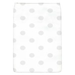 Polka Dots - Pale Gray on White Removable Flap Cover (S)