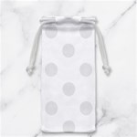 Polka Dots - Pale Gray on White Jewelry Bag