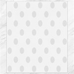 Polka Dots - Pale Gray on White Canvas 8  x 10 