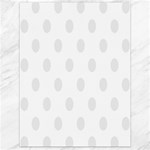 Polka Dots - Pale Gray on White Canvas 18  x 24 