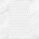 Polka Dots - Pale Gray on White Canvas 40  x 72 