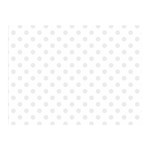 Polka Dots - Pale Gray on White Double Sided Flano Blanket (Mini)