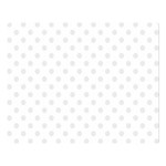 Polka Dots - Pale Gray on White Double Sided Flano Blanket (Large)