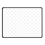 Polka Dots - Pale Gray on White Double Sided Fleece Blanket (Small) (Two Sides)