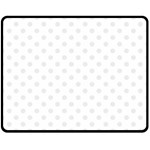 Polka Dots - Pale Gray on White Double Sided Fleece Blanket (Medium) (Two Sides)