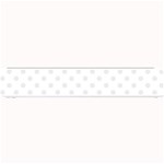 Polka Dots - Pale Gray on White Small Bar Mat